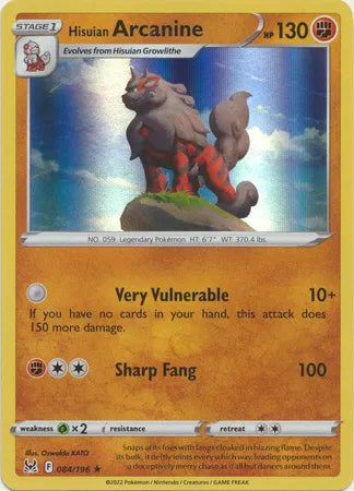 Hisuian Arcanine 084/196