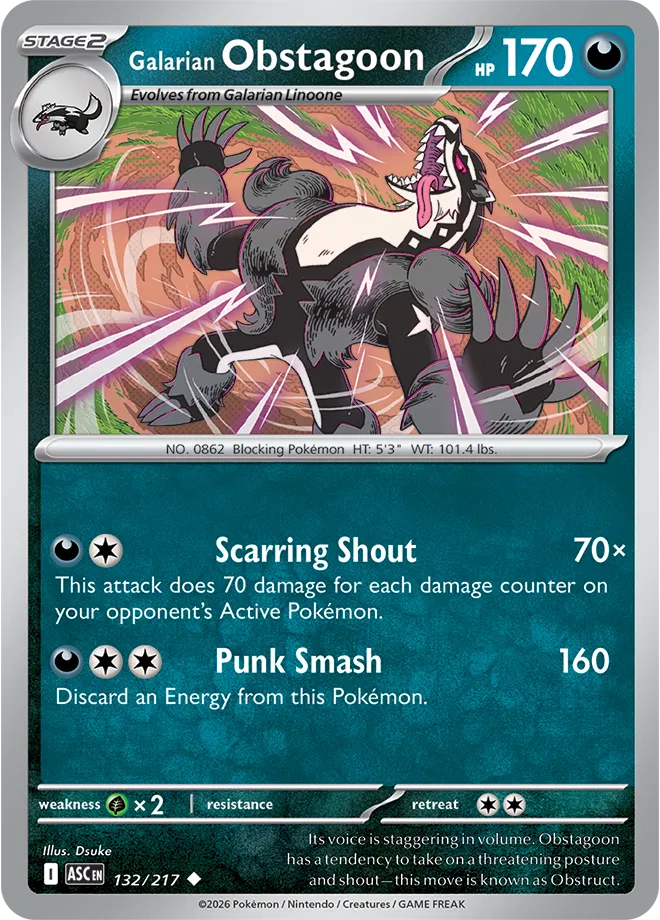 Galarian Obstagoon 132/217
