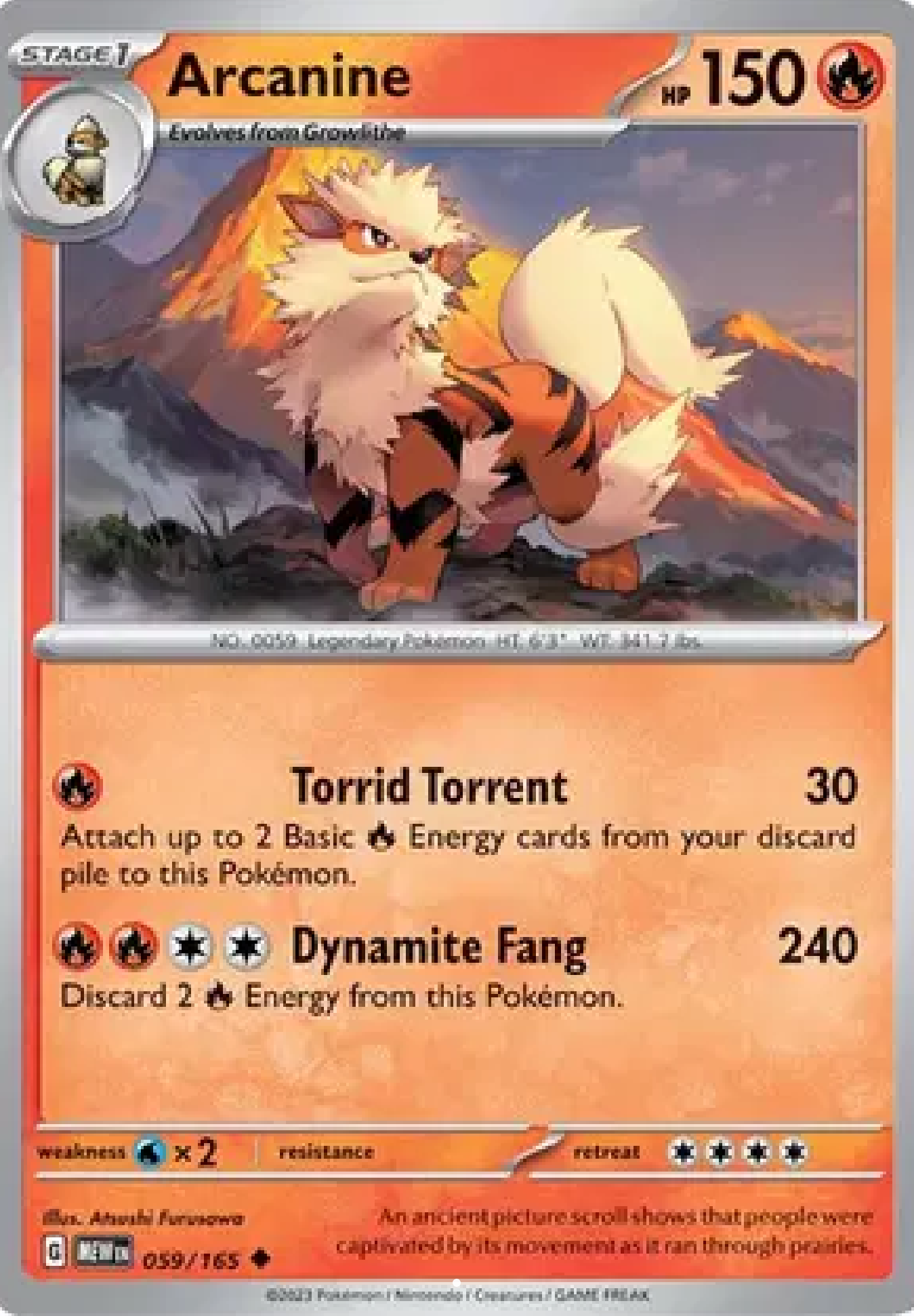 Arcanine 059/165