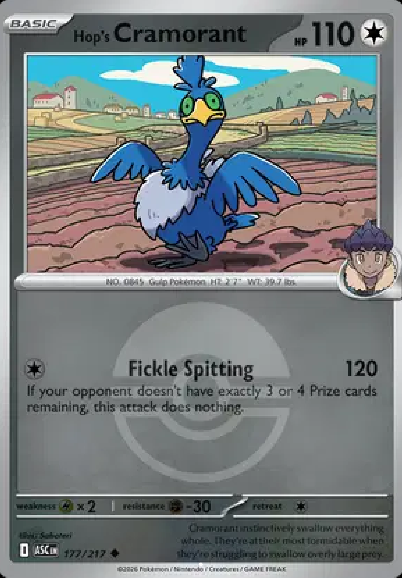 Hop’s Cramorant (Poke Ball) 177/217