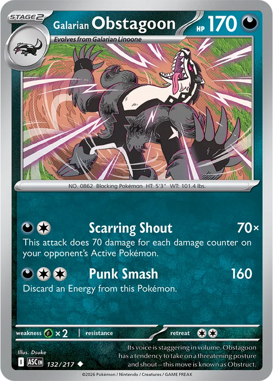 Galarian Obstagoon 132/217