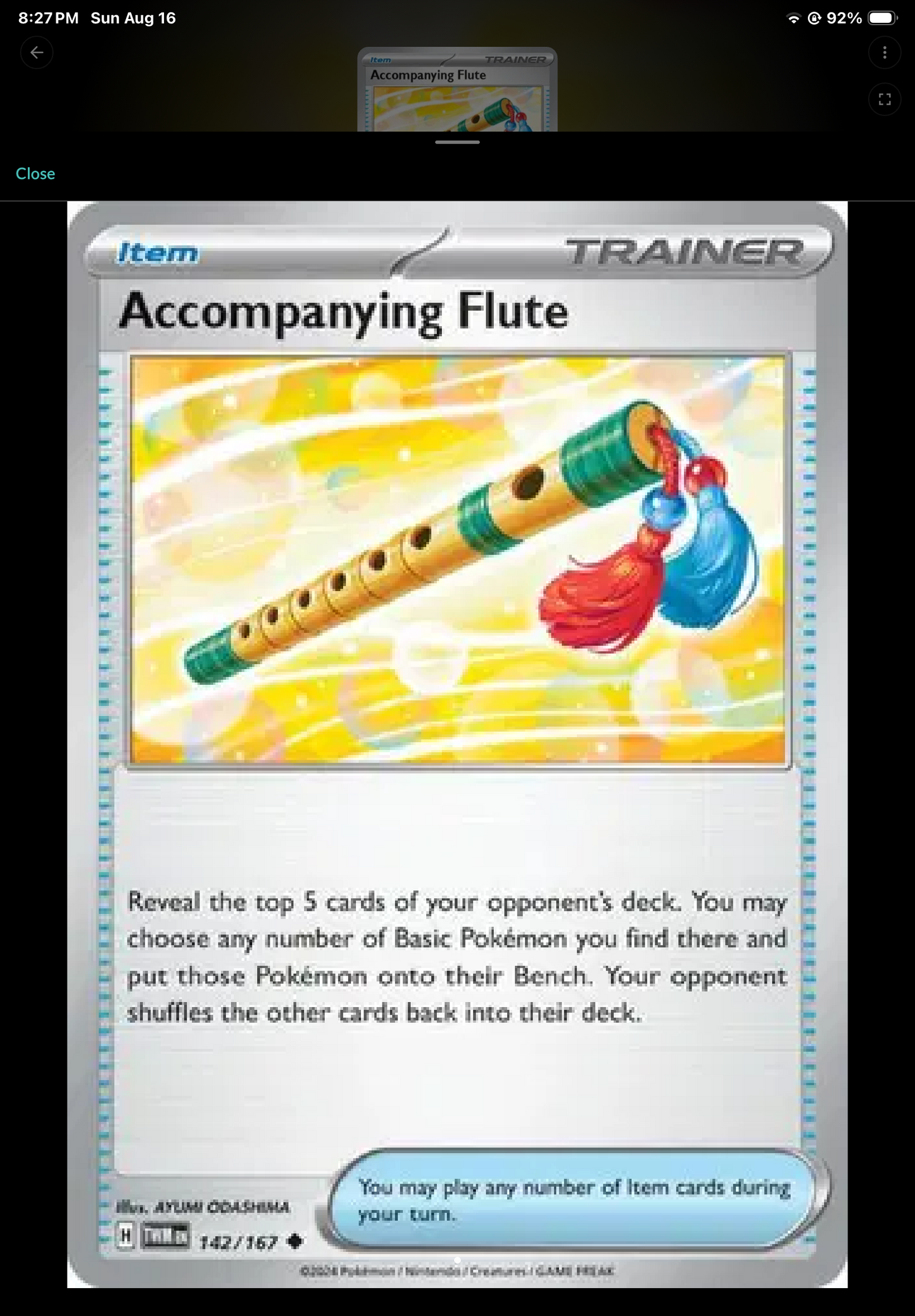 Accompanying Flute 142/167