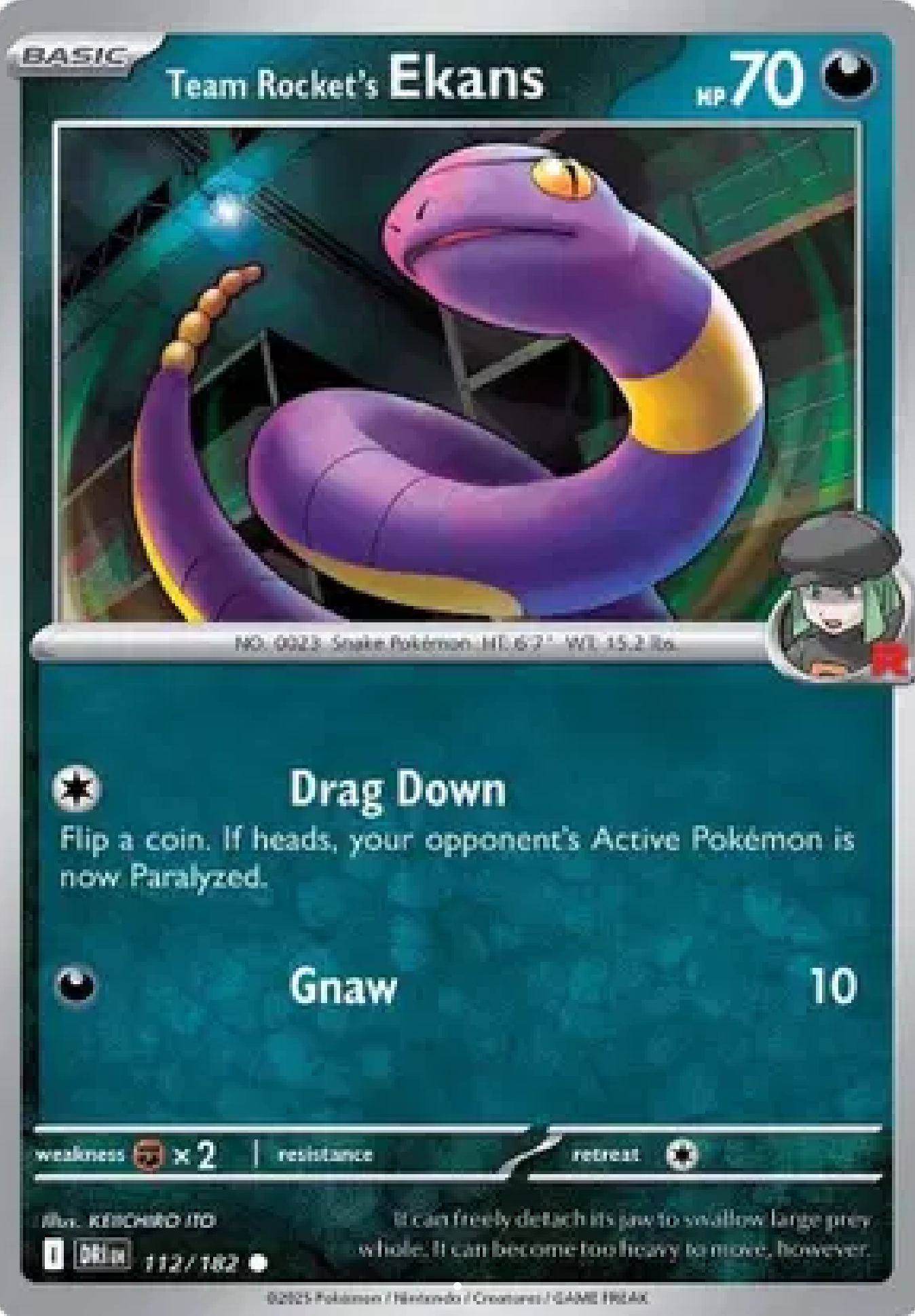 Team Rocket’s Ekans 112/182