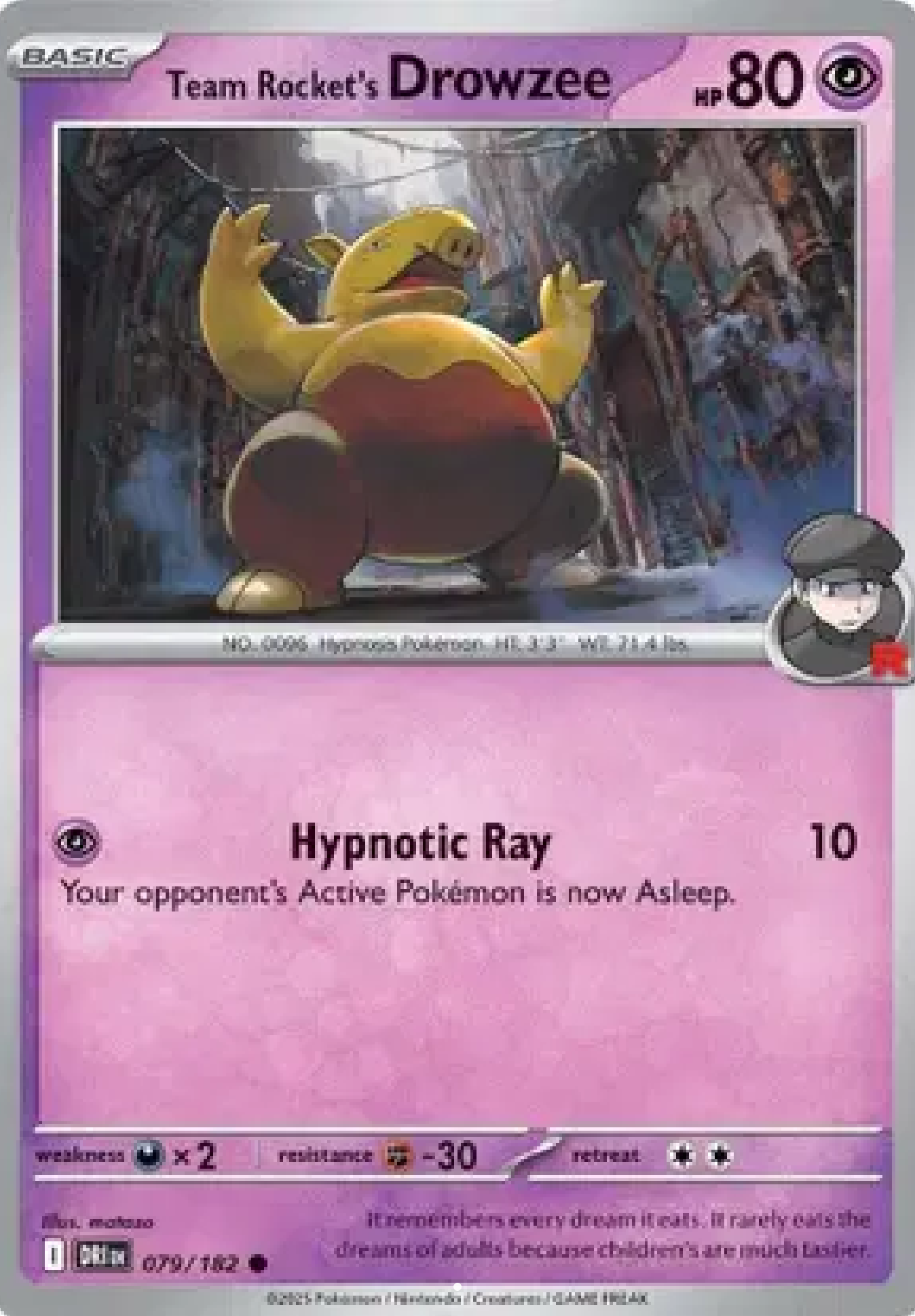 Team Rocket’s Drowzee 079/182