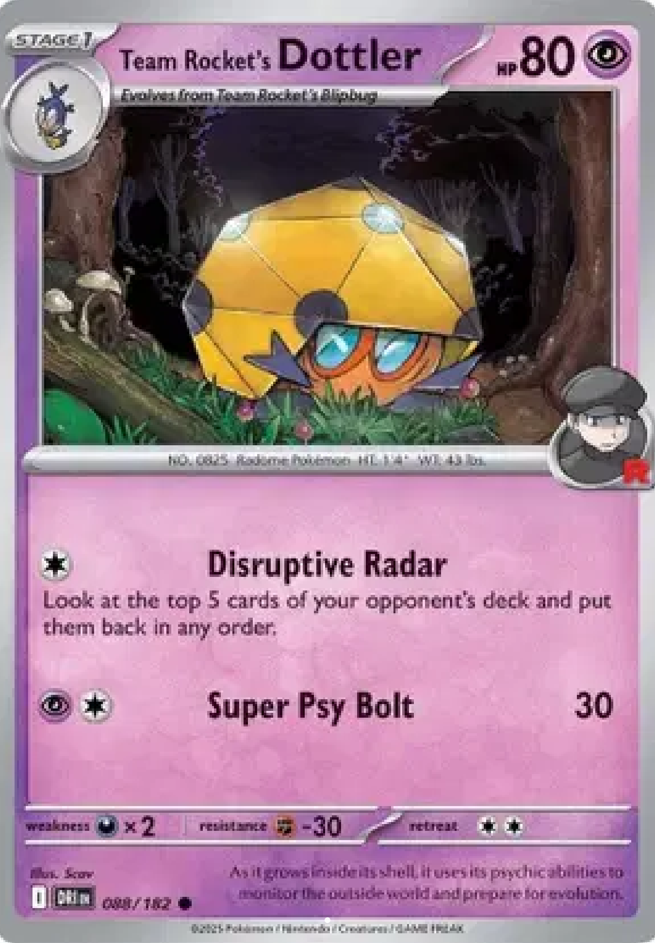 Team Rocket’s Dottler 088/182