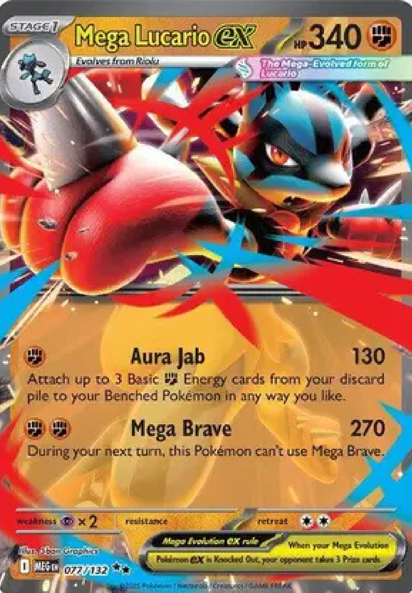 Mega Lucario ex 077/132