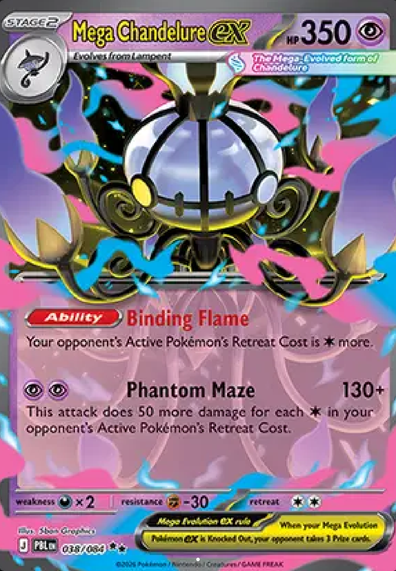 Mega Chandelure ex 038/084