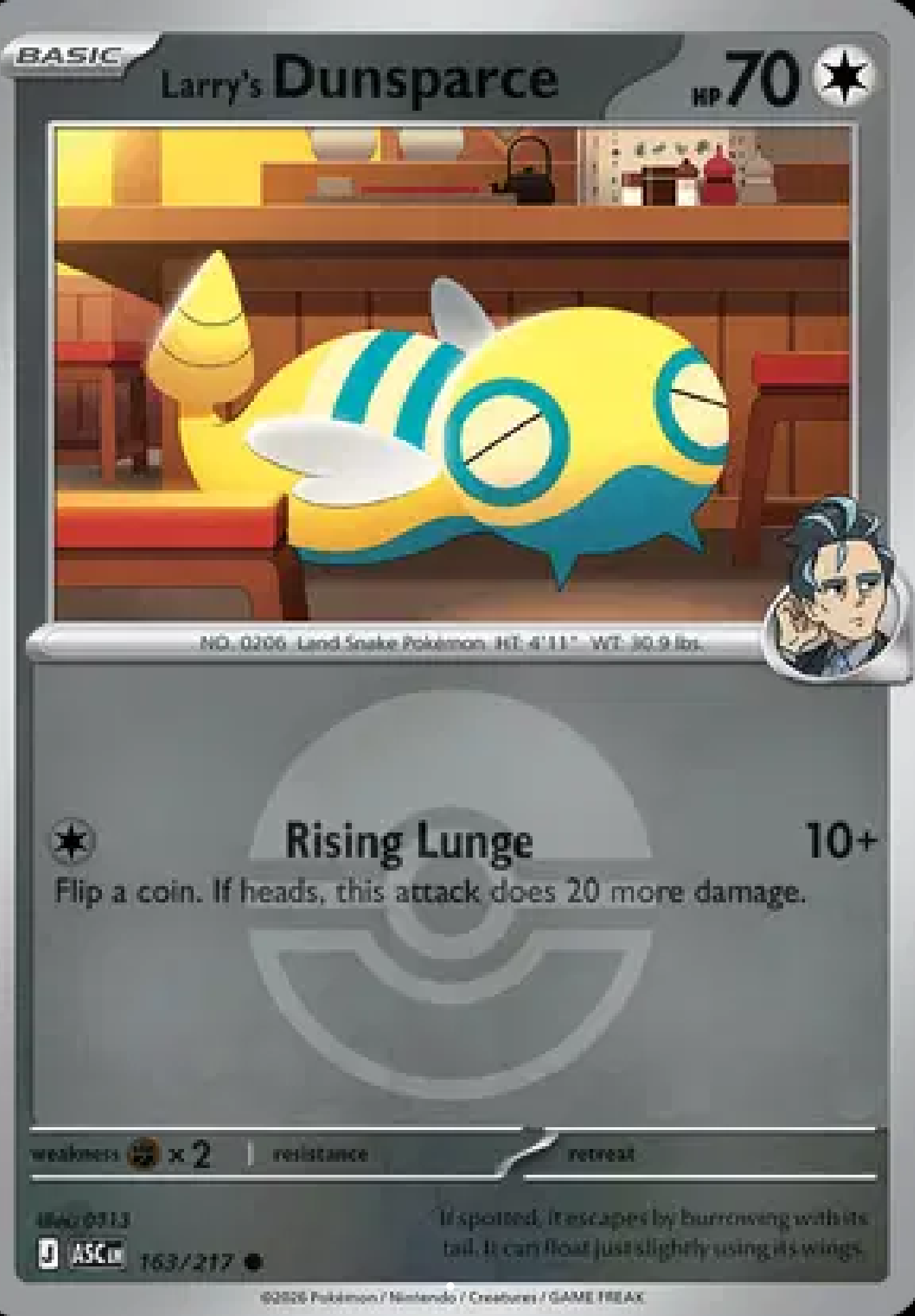 Larry’s Dunsparce (Poke Ball) 163/217