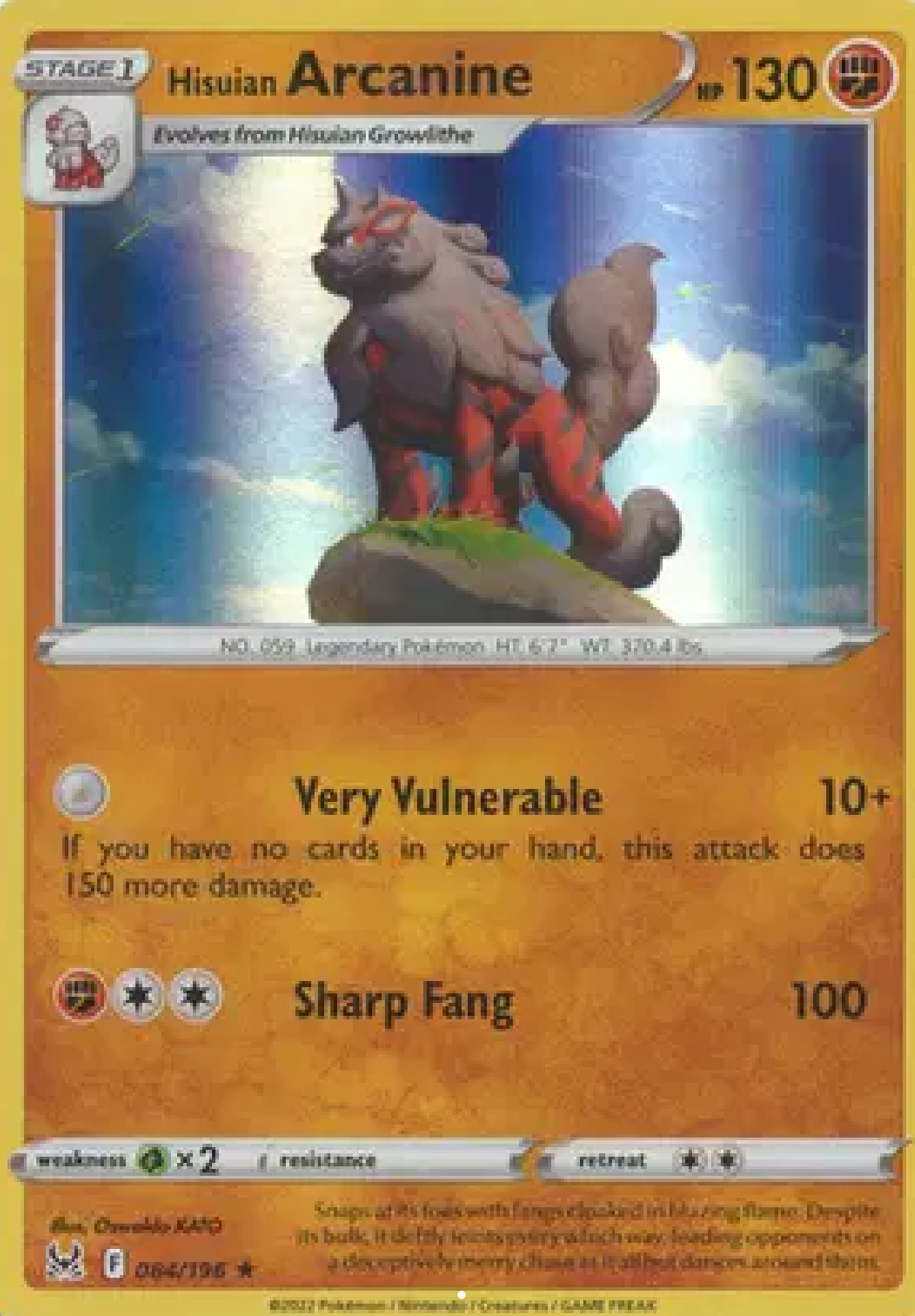Hisuian Arcanine 084/196
